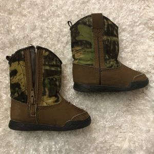 Faded glory size 3 toddler camouflage cowboy boots